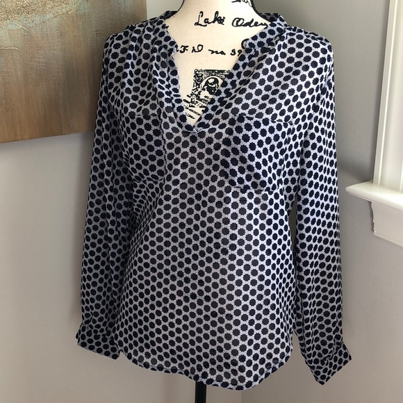 Cynthia Rowley Tops - Cynthia Rowley semi-sheer blouse